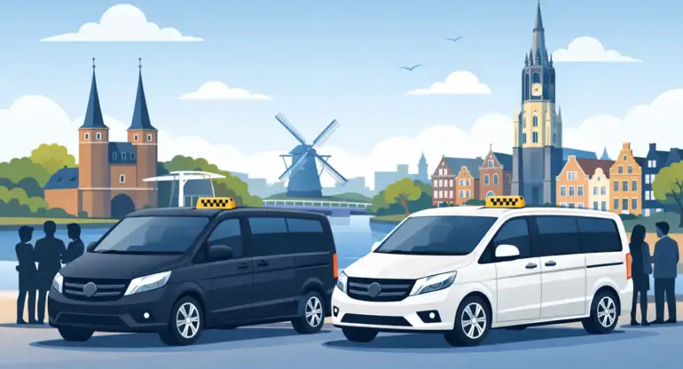Taxi bussen in Delft voor comfortabel groepsvervoer