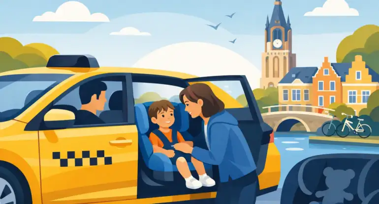 Taxi met kinderzitje Delft: veilig op weg