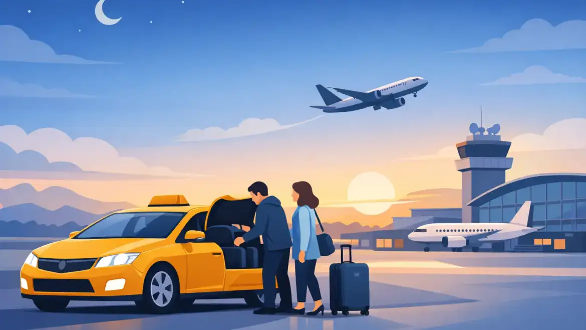 Taxi voor vroege vlucht: vertrek zonder stress