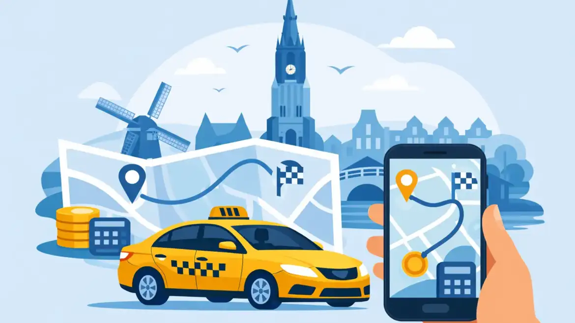 Taxikosten berekenen voor uw rit in Delft