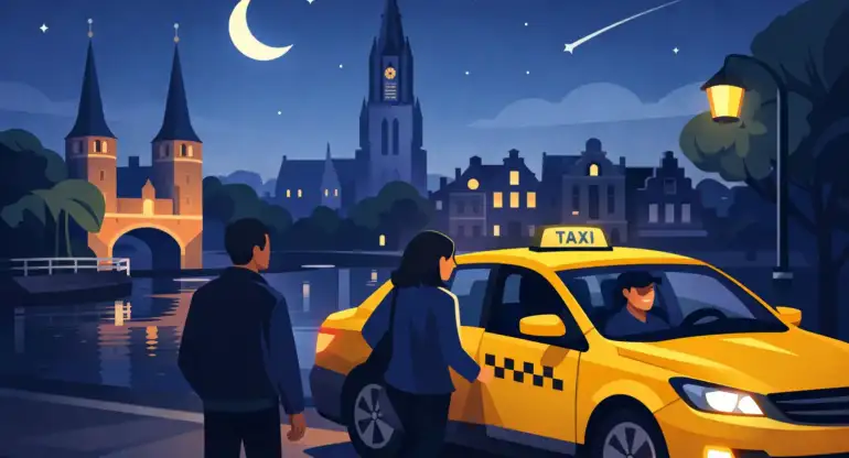 Veilige taxi nacht Delft zonder gedoe