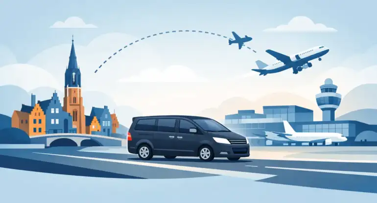 Wat kost luchthavenvervoer Delft naar Schiphol?
