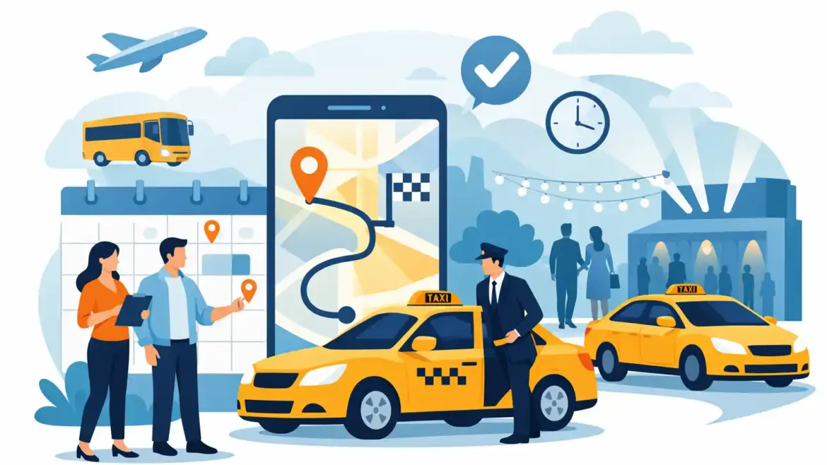 Taxivervoer voor evenement plannen zonder stress